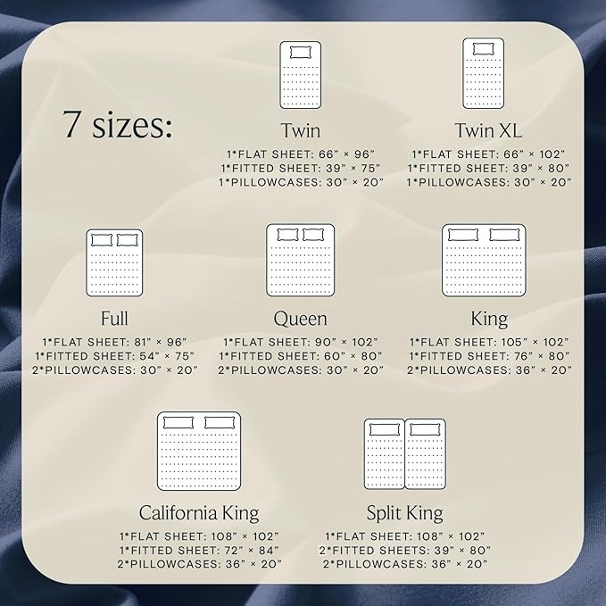 LuxClub 4 PC Queen Sheet Set, Deep Pockets Wrinkle Free Cooling Bed Sheets Hotel Bedding for Women, Men, Includes 1 Fitted Sheet, 1 Flat Sheet and 2 Pillowcases-Silky Soft Navy