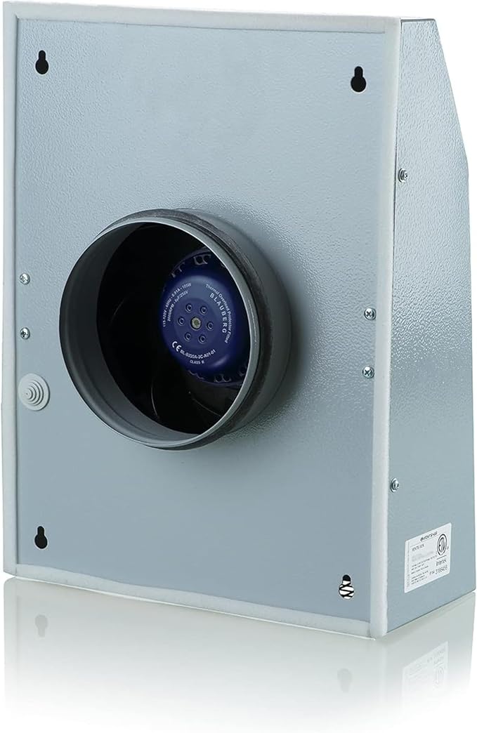 VENTS-US VCN 125 - Wall Mounted Outdoor Exhaust Ventilation Fan Compatible with 5 Inch Duct Diameter - 248 CFM