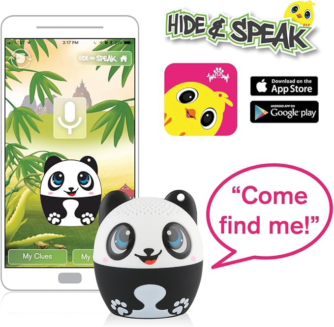 My Audio Pet Mini Bluetooth Animal Wireless Speaker for Kids of All Ages - True Wireless Stereo – Pair with Another TWS Pet for Powerful Rich Room-Filling Sound (Pandamonium)