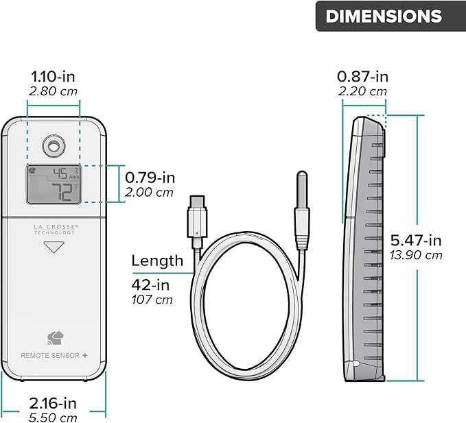 Temp Tracker Probe Wi-Fi Alert System with The Bridge Gateway and a Temperature Probe Sensor with Ambent Temperature and Humidity