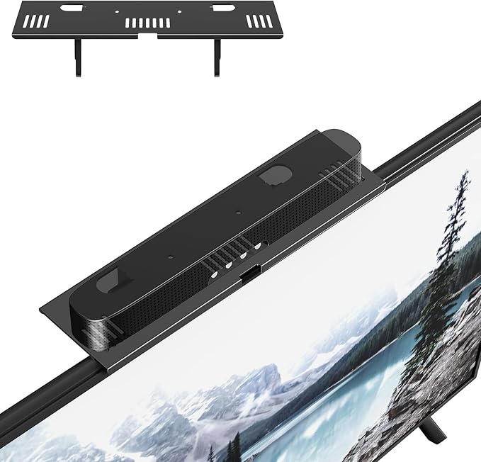 Adjustable Steel TV Top Shelf, Floating TV Stand, Universal Monitor Shelf for Soundbar, Game Console, Cable Box, Router Shelves and Home Accessories (No Storage Boxes, 1PCS)