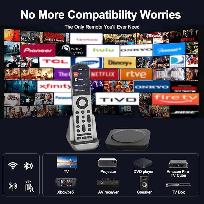 SofaBaton X2 Universal Remote with Touch Screen, Hub and App, All in One Universal Remote Control with Customize Activities, Works with Home Assistant, Alexa and Google Assistant