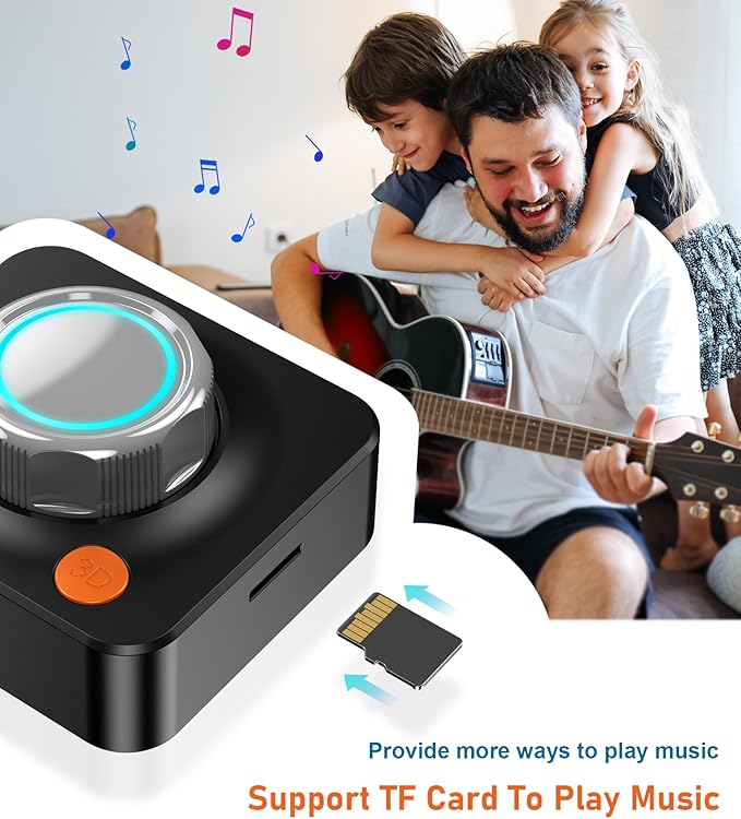 Bluetooth Receiver for Home Stereo, Bluetooth Adapter for Old Receiver with 3.5mm/Optical/COAXIAL Low Latency, 3D Surround Volume Control Wireless Audio Receivers, Support TF Card Playback KAIY