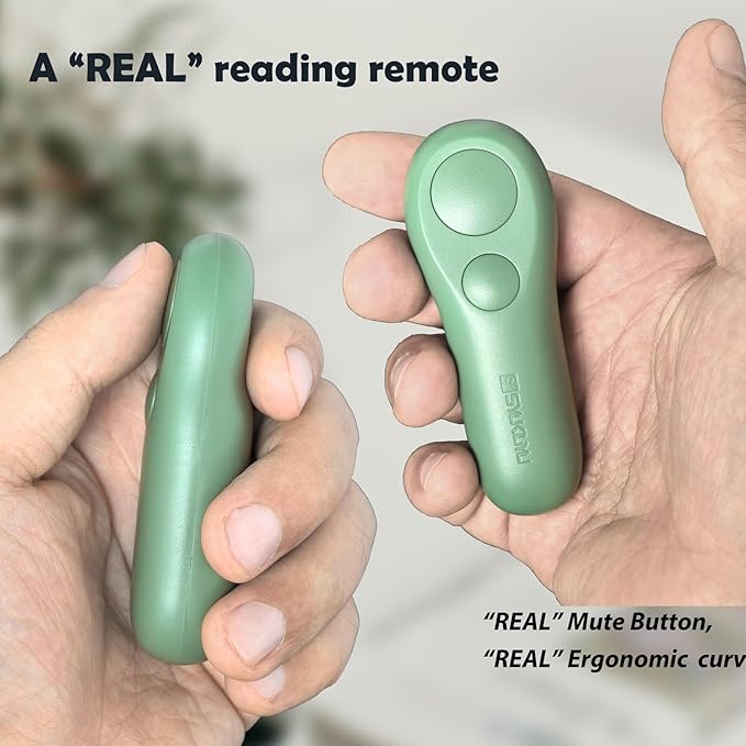 SK SYUKUYU RF Remote Control Page Turner for Kindle Reading Ipad Surface Comics, iPhone Android Tablets Reading Novels Taking Photos(Green)