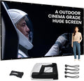 250 Inch Extra Large Projector Screen | Cinema-Grade Huge Movie Screen for Outdoor Use — Perfect for Backyard, Events, Church, School, Corporate by IOLIEO