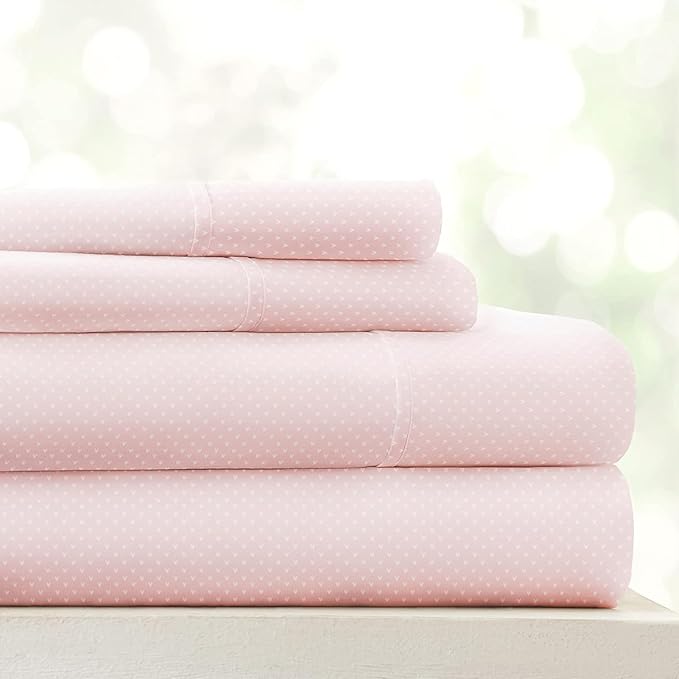 Linen Market 3 Piece Twin Bedding Sheet Set (Pink Hearts) - Sleep Better Than Ever with These Ultra-Soft & Cooling Bed Sheets for Your Twin Size Bed - Deep Pocket Fits 16" Mattress