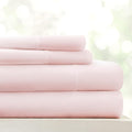 Linen Market Patterned Microfiber Queen Sheet Set 4 Piece – Oeko-TEX Certified Ultra Soft & Wrinkle-Free - 16" Deep Pocket Sheets - Easy Care Queen Size - My Heart Pink