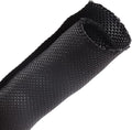 Sonoreboom Braided Wire Loom Mesh Woven Self-Wrapping Split Sleeving for Automotive Wires/Audio Video Cable/Multi-Cable Strings (1/2" - 16 Feet)