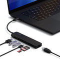 Satechi 7 in 1 USB C Hub Multiport Adapter with Ethernet, HDMI 4K@60Hz, 100W PD Charging, 2X USB-A Data Ports, Micro/SD Card Readers for MacBook Air/Pro M5/M4, iPad, Windows - Black