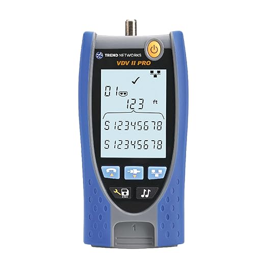 TREND Networks | R158005 | VDV II Pro | Cloud Connected | Voice, Data and Video Cable Verifier | Copper Cable Tester | Advanced Wiremap & Troubleshooting Tool