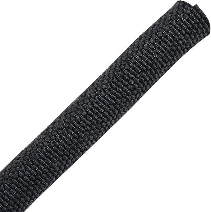 Sonoreboom Wire Sheathing Self Wrap Wire Loom Braided Mesh Woven Cable Sleeve for Automotive/Electrical Wires Cable Cord Protector (5/16" - 36ft)