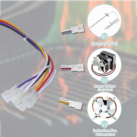 Upgrade Control Board Replacement Compatible with Pit Boss Pellet Grill PB700R1 700FB PB820 PB820d PB340, 440D, Temperature Controller Sensor Probe Kit with Digital Control Panel Kit Replacement Part