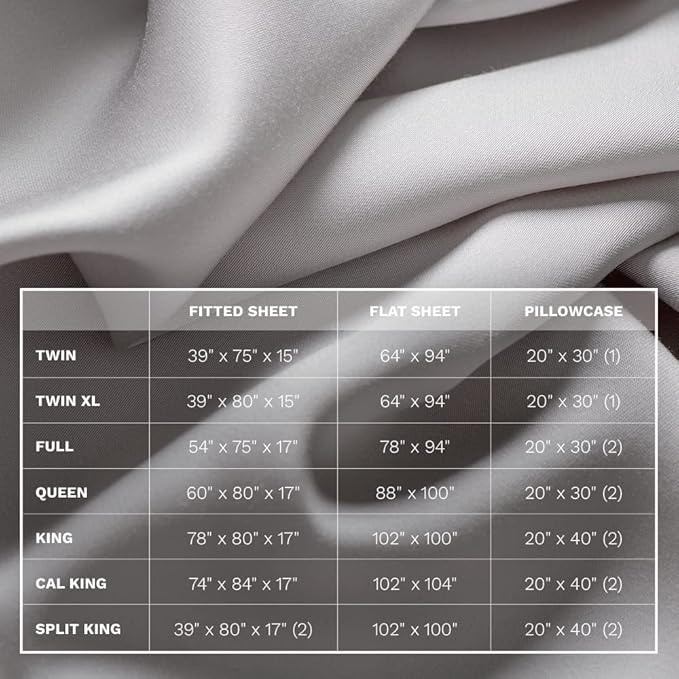 LUXOME 100% Rayon (Viscose) from Bamboo Pillowcase Set (Standard/Queen) | 400 Thread Count | Moisture-Wicking | Envelope Closure | Stone