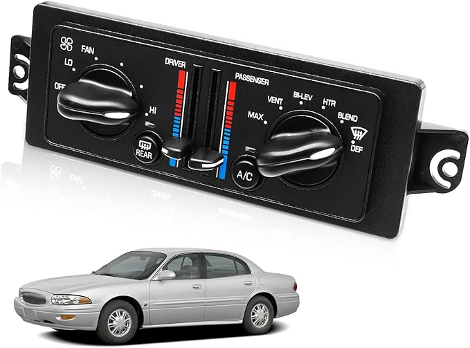 599-199 AC Climate Control Module Compatible with 2000-2005 Buick Century 3.1L/2000-2004 Buick Regal 3.8L Air Temperature Control Panel, A/C Heater Conditioning Switch Unit OEM: 10308120 10447470