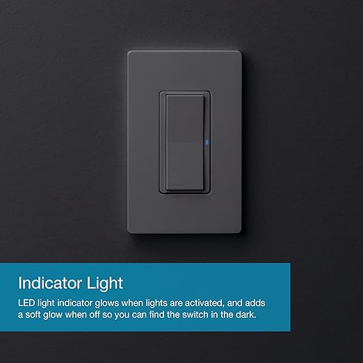 Lutron Claro Smart Light Switch for Caseta Lighting, for LED Lights, Fans, 5 Amp, Single-Pole/3-Way, Neutral Required, DVRF-5NSS-WH-3, White, 3 Pack