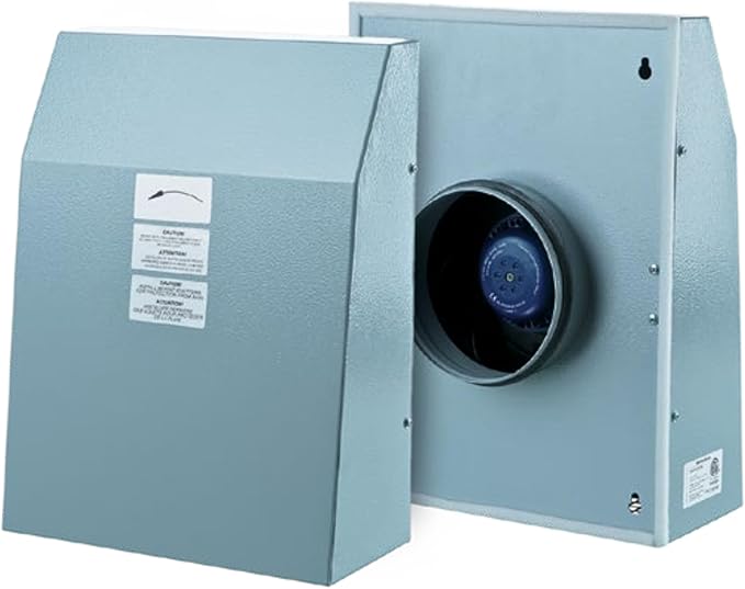 VENTS-US VCN 200 - Wall Mounted Outdoor Exhaust Ventilation Fan Compatible with 8 Inch Diameter Duct - 306 CFM