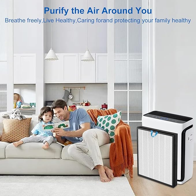 NXBHG Vital 100S Replacement Filter Compatible with Levoit Smart WiFi Vital 100S Air Puri-fier, 3-in-1 Efficient Middle Filter and High-Efficiency Activated Carbon Filter, Vital 100S-RF, 2 Pack.