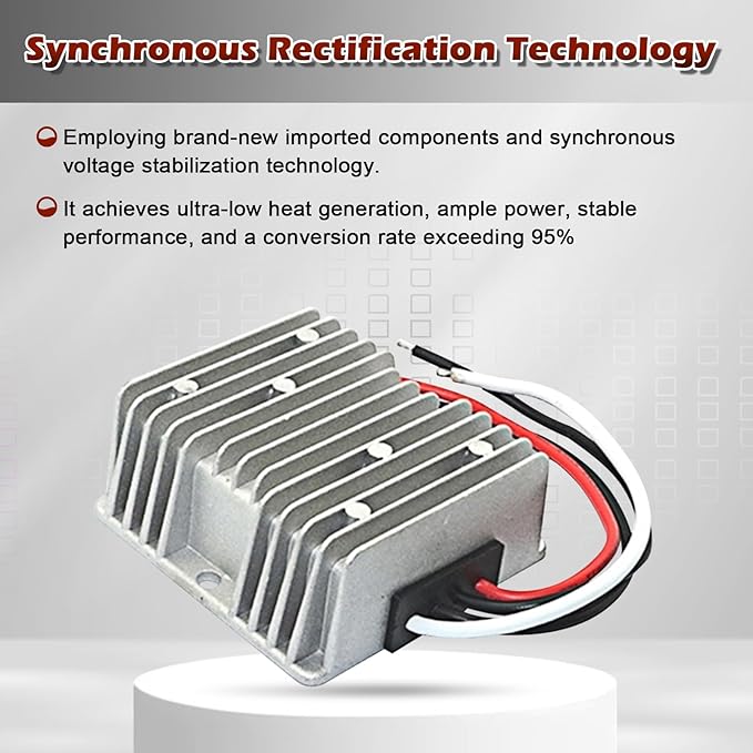 DC Voltage Converter - Regulator Reducer DC 12V Step Up to 24V 2A 48W for Golf Cart Club Car LED Light Waterproof Power Supply Transformer Volt Module