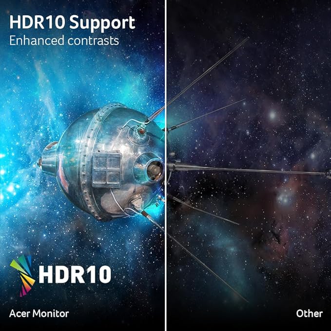 Acer Nitro 27 Inch QHD 2560 x 1440 IPS Gaming Monitor | AMD FreeSync | Up to 180Hz Refresh | Up to 0.5ms | DCI-P3 95% | HDR 10 Support | One Display Port 1.2 & Two HDMI 2.0 | KG271U N3bmiipx