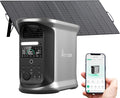 AMPACE Andes 1500 Portable Power Station with 400W Solar Panels 2400W(Surge 3600W), 1462Wh Solar Generator, LiFePO4 Battery, APP Control, Emergency Power for Home Backup, Camping, RV, Emergency