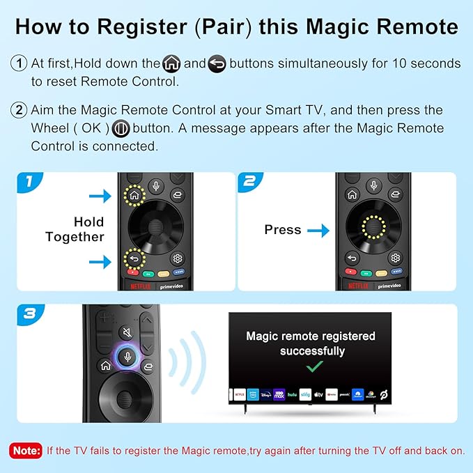 Universal for LG-TV-Magic-Remote-Control-Replacement UHD OLED QNED NanoCell MiniLED C1 C2 C3 C4 4K 8K Smart TVs,MR23GA with Pointer and Voice Function 2018-2024