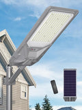 Ofuray Of-9000W Solar Street Lights Outdoor, Commercial Dusk to Dawn Solar Security Flood Light with Remote Control Motion, IP67 Waterproof, 6500K for Parking Lots, Courts, Barns