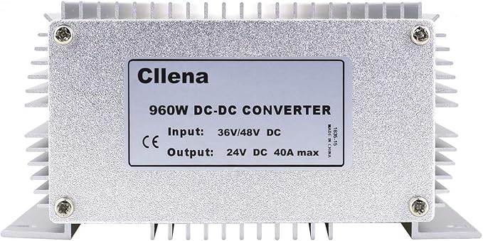 Cllena 36V/48V to 24V 40A 960W DC/DC Buck Transformer, Waterproof Voltage Reducer