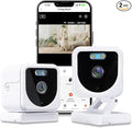 Geeni Mini 1080P Indoor/Outdoor Security Camera 2-Pack, Smart WiFi Cameras with Motion & Sound Detection, Night Vision, 2-Way Audio, Cloud & MicroSD Card Storage, Compatible with Alexa & Google