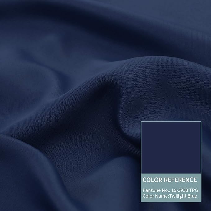 BGment Navy Blue Blackout Curtains 95 Inches Long 2 Panels Set for Living Room, Thermal Insulated 100% Light Blocking Curtains & Drapes, Grommet Soundproof Curtains for Bedroom Window, Each 52 Wide