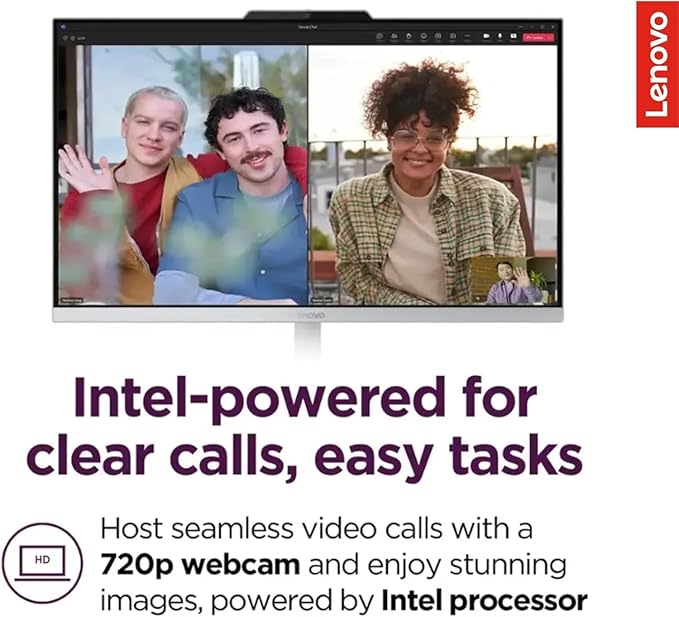 Lenovo IdeaCentre 24" FHD All-in-One Desktop Computer with Lifetime Office 365 for The Web • 16GB RAM • 1TB Storage • Intel Core • Wired Keyboard and Mouse • Windows 11