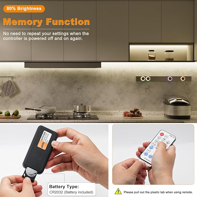 PAUTIX 2-Pack RF Remote LED Controller Dimmer,18-Key Wireless Remote and in-line Controller DC 12V-24V Switch Memory Function, for Single Color LED Strip Light,COB LED Strips,2835 3528 SMD LED Lights