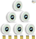 Yfwsrecinoe 6 Pack Upgraded Combination Smoke and Carbon Monoxide Alarm Detector, Dual Sensor Smoke Alarm&Carbon Monoxide Detector (Includes Battery)