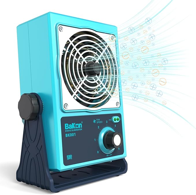 BK001 Ion Blower, Eliminate Static Electricity, Positive and Negative Charge Generator, Neutralization of Ions, Electronic Production and Maintenance of Anti-Static