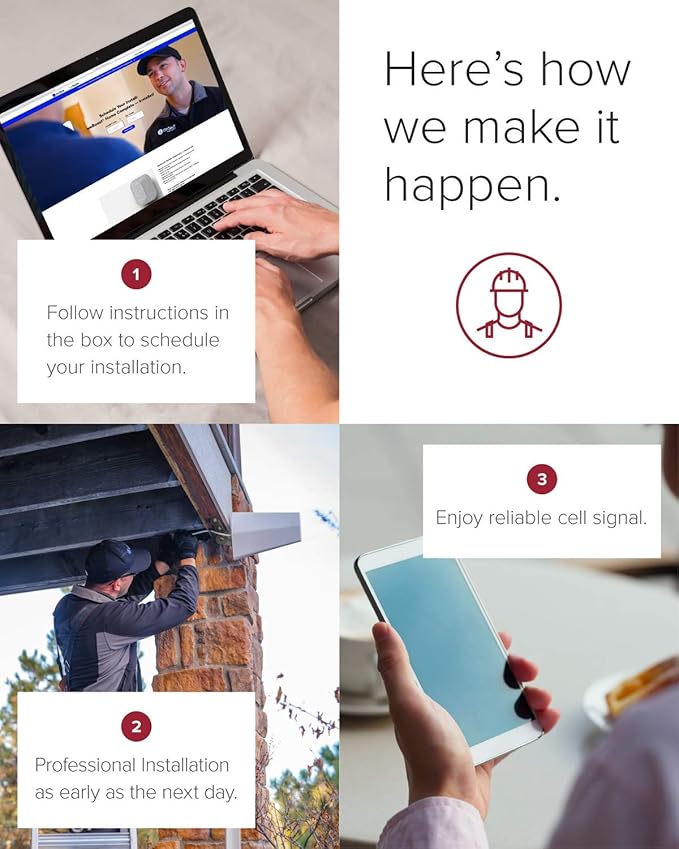 weBoost Installed Home Complete - Cell Phone Signal Booster Kit | Boosts 4G LTE & 5G for Entire Home | All U.S. Carriers - Verizon, AT&T, T-Mobile & more | Made in the U.S. | FCC Approved (mod. 47444)