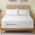 LuxClub Twin XL Sheets - Soft Kids Twin Bed Sheets for Boys and Girls, 4 PC Deep Pockets 18" Wrinkle Free Kids Fitted Sheets Machine Washable Hotel Bedding Silky Soft- White Twin XL