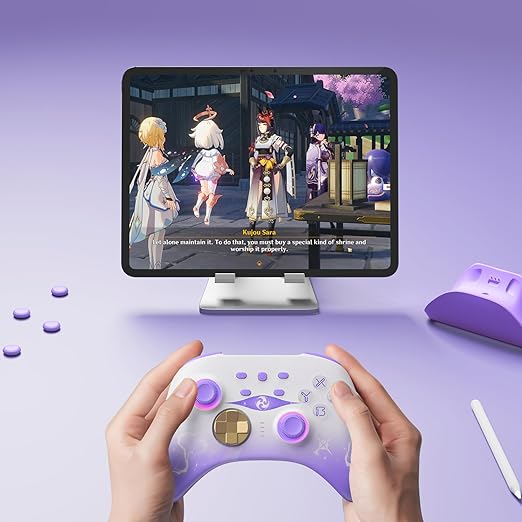 Mytrix Switch Pro Controller with Charging Dock, Wireless Controllers for Nintendo Switch/Switch 2/OLED, Hall Effect Joystick/Trigger, RGB Lighting, Turbo/Macro Button, for PC, iPad - Raiden Design