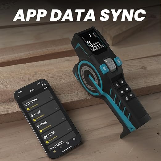 ACEGMET DTX10 Digital Tape Measure - Laser Measurement Tool & Auto Lock Tape with Instant Digital Readout, Green Aligning Laser & Incremental Measurement