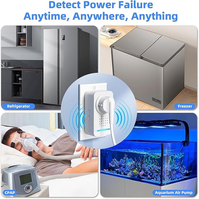 2 Pack Power Failure Alarm ，Power Loss Alarm