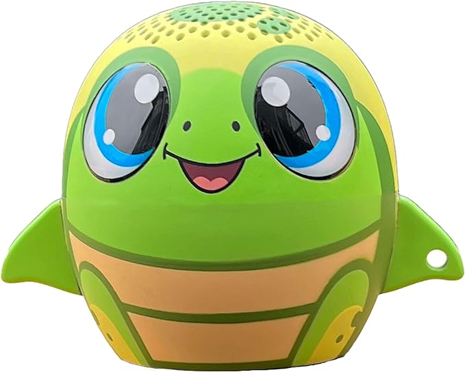 My Audio Pet TWS Mini Bluetooth Animal Wireless Speaker for Kids of All Ages - True Wireless Stereo – Pair with Another TWS Pet for Powerful Rich Room-Filling Sound (Turtle)