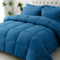 JOLLYVOGUE Queen Comforter Set, Ultra-Soft Bed in a Bag Queen Size 7 Pieces, Oeko-TEX Certified Bedding Set with Down Alternative Comforter, Sheets, Pillowcases & Shams, Teal