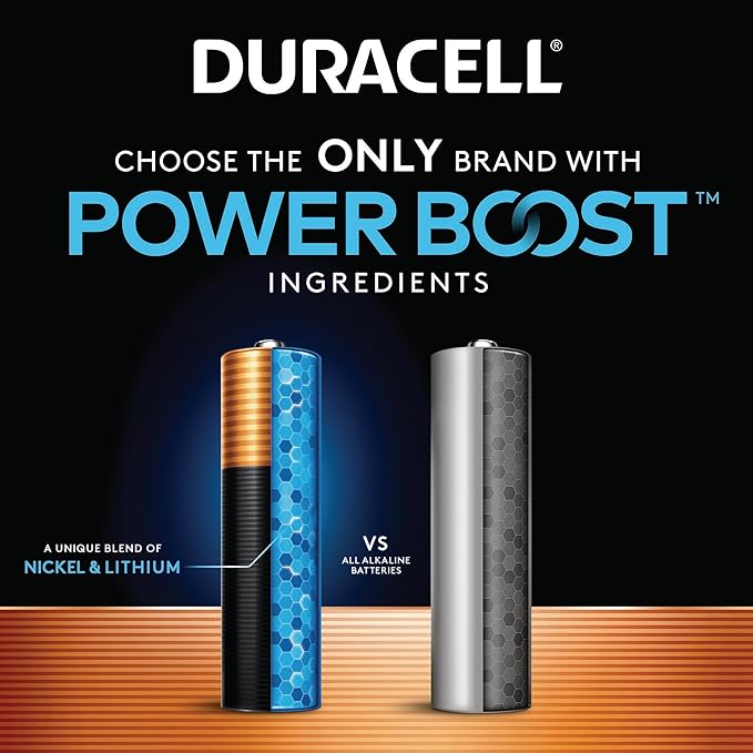 Duracell Coppertop AA Batteries with Power Boost Ingredients, 16 Count (Pack of 1) Long-lasting Alkaline Double AA Battery for Household and Office Devices