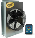 Gable Mount Attic Fan with Adjustable Thermostat – Custom Housing Maximizes Airflow Through Gable Vent – Ultra Quiet, Energy Efficient 130W – Pre-Assembled, Plug & Play – 1350 CFM