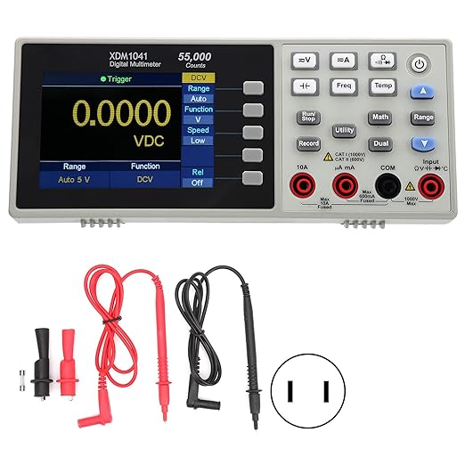 Klanata YB5135D Digital AC Voltmeter, LCD Blue Backlight Two Wire Voltage Tester Panel, AC80-500V Measuring Range for Home and Industrial Use