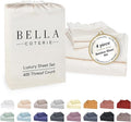 Bella Coterie Luxury Bamboo Viscose King Size Sheet Set | 100% Organically Grown | Ultra Soft | Cooling for Hot Sleepers | 18" Deep Pocket [Ivory]