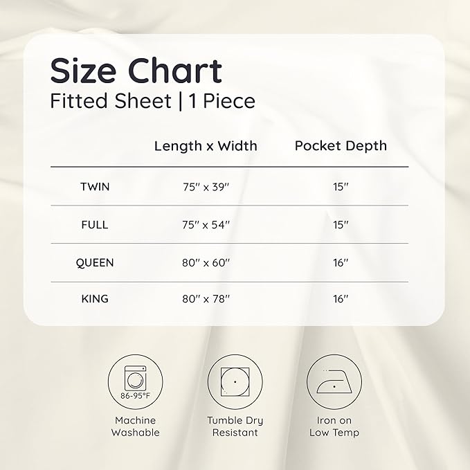 Bambaw Queen Size Fitted Sheet Only, 100% Viscose Derived from Bamboo Fitted Sheet Queen Size, 16’’ Deep Pocket, Breathable & Cooling (Terracotta)