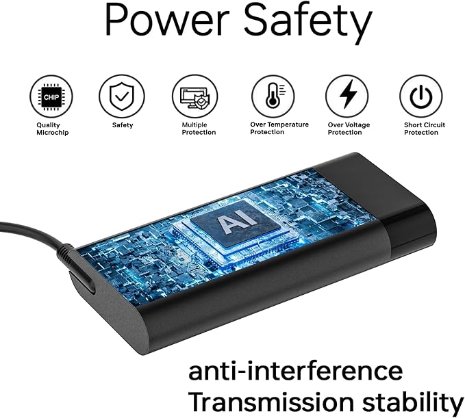 200W 19.5V 10.3A AC Charger L00818-850 Compatible with Victus 15 16 ZBook Fury 17 G5 G6 TPN-DA10 TPN-DA23 M31368-003 Laptop Power Adapter