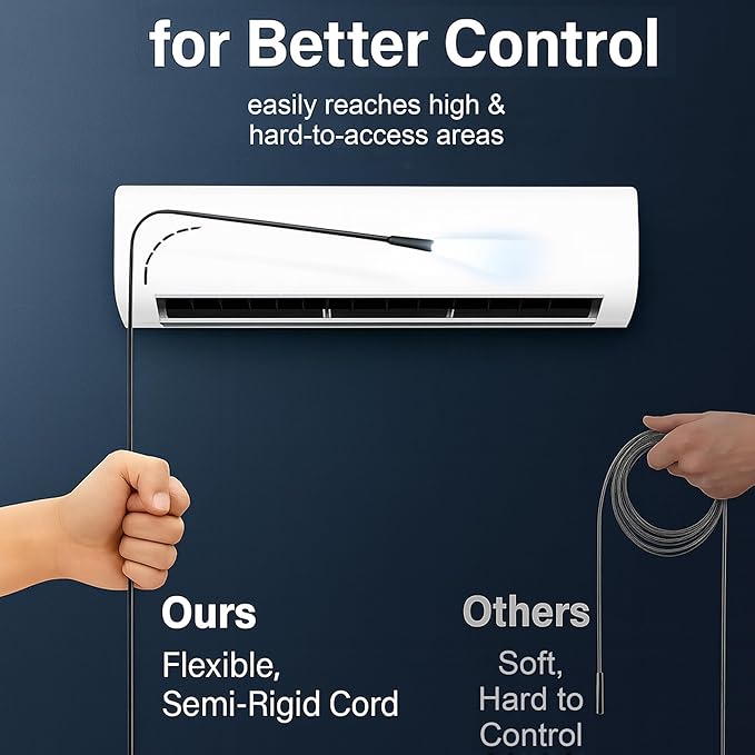 49.2 Feet Inspection Endoscope Camera with Light, 1080P HD Borescope Camera with Light, 4.3" IPS Screen, IP67 Waterproof Sewer Borescope, 49.2Ft Semi-Rigid Cord Drain Pipe Endoscope Cool Gadgets Tool