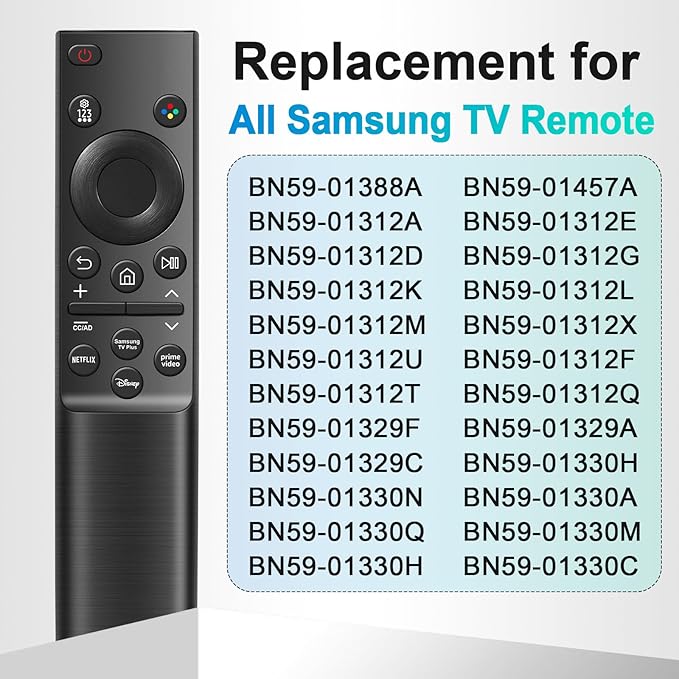 Universal for Samsung TV Remote Control Replacement, Compatible with All Samsung Remote Control for Smart TV Universal Remote for All S-amsung Smart Curved Frame QLED LED LCD HDTV 3D Series TVs