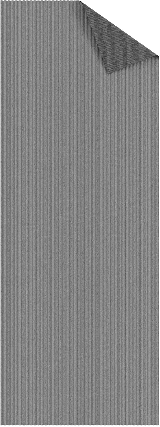 Ottomanson 3'11" x 39' Hallway Runner with Scraper Pile - Extra Durable Non-Slip Rug Mat for Indoor & Outdoor Use - Ideal for Kitchen, Entryway & Garage - High-Traffic Carpet, Gray