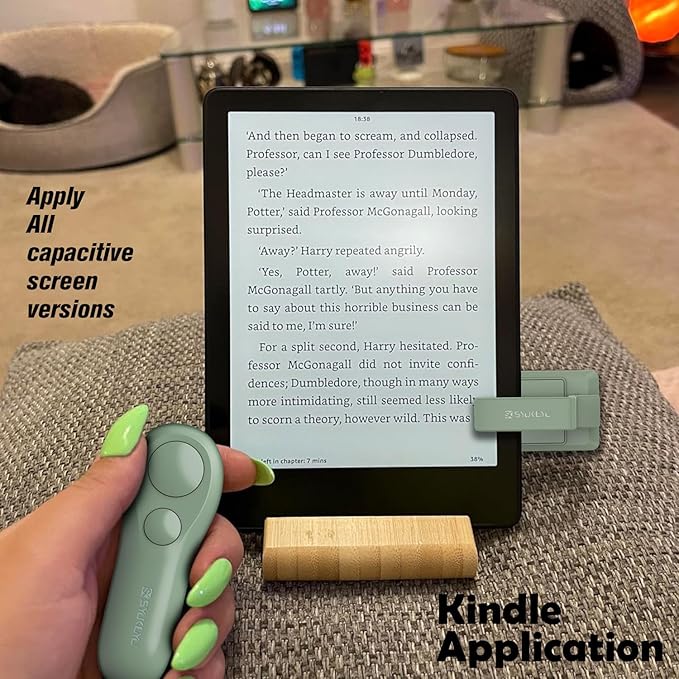 SK SYUKUYU RF Remote Control Page Turner for Kindle Reading Ipad Surface Comics, iPhone Android Tablets Reading Novels Taking Photos(Green)